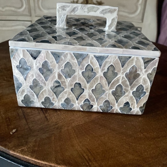 Beautiful Moroccan tile style large jewelry box NWT - Picture 8 of 16